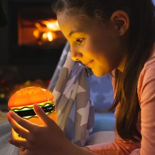 Cute Food Lamps – Burger, Ice Cream, Fries & Tomato LED Night Lights for Bedroom Décor