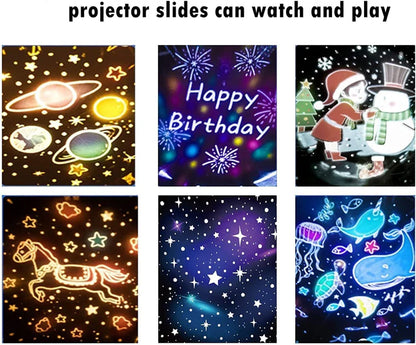 Cute Bunny Carousel Music Night Light – LED Lamp for Bedroom & Nursery