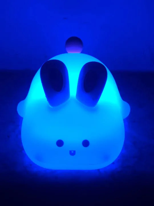 Cute Bunny Night Light – Soft Silicone Rabbit Lamp for Kids & Nursery