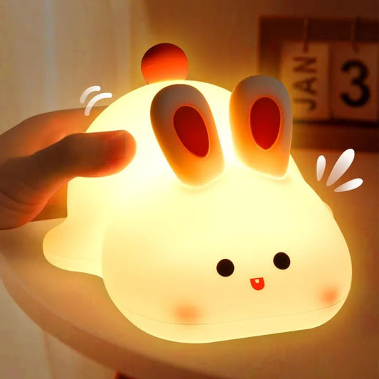 Cute Rabbit Desk Lamp Soft Night Light