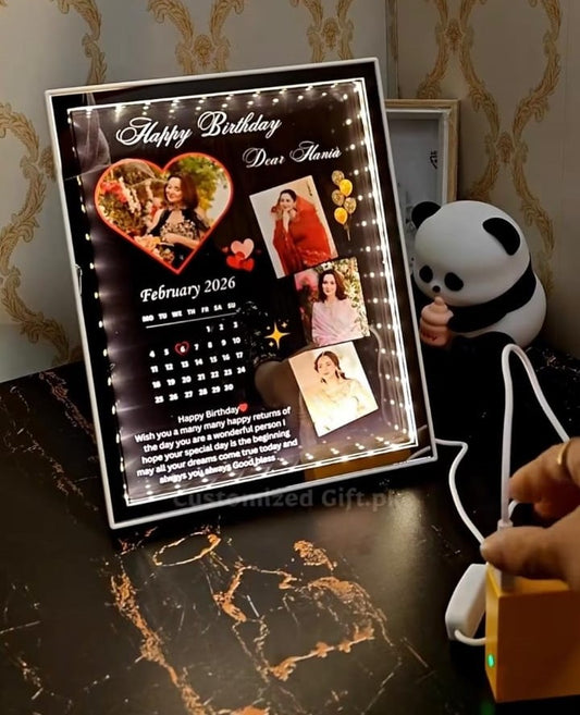 Customized LED Birthday Photo Frame  – Personalized Gift for Loved Ones