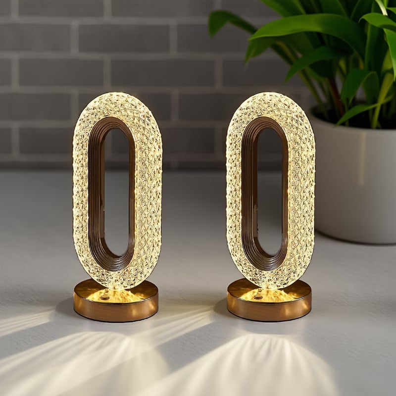 3 Modes Rechargeable USB Operated Luxurious Crystal Elegance Lamp