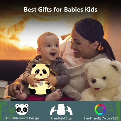 Cute Panda Silicon Night Lamp 7 Colour Changing Light