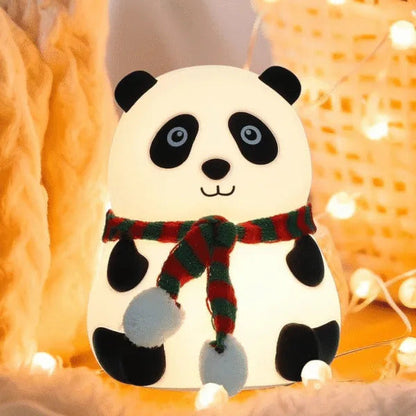 Cute Panda Silicon Night Lamp 7 Colour Changing Light